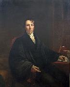 William Ellery Channing painted by American artist Henry Cheever Pratt. oil painting